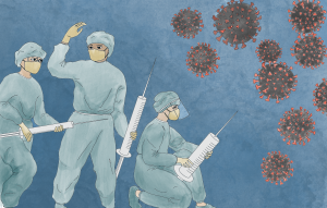 The COVID-19 vaccines bring hope to the UCLA community. (Alice Zhang/UCLA Student Media, Daily Bruin)