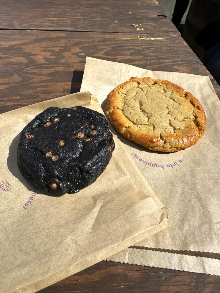 Doughpamine's Miso Peanut Butter and Chocolate Cookies. Photographed by Gavin Meichelbock/BruinLife.