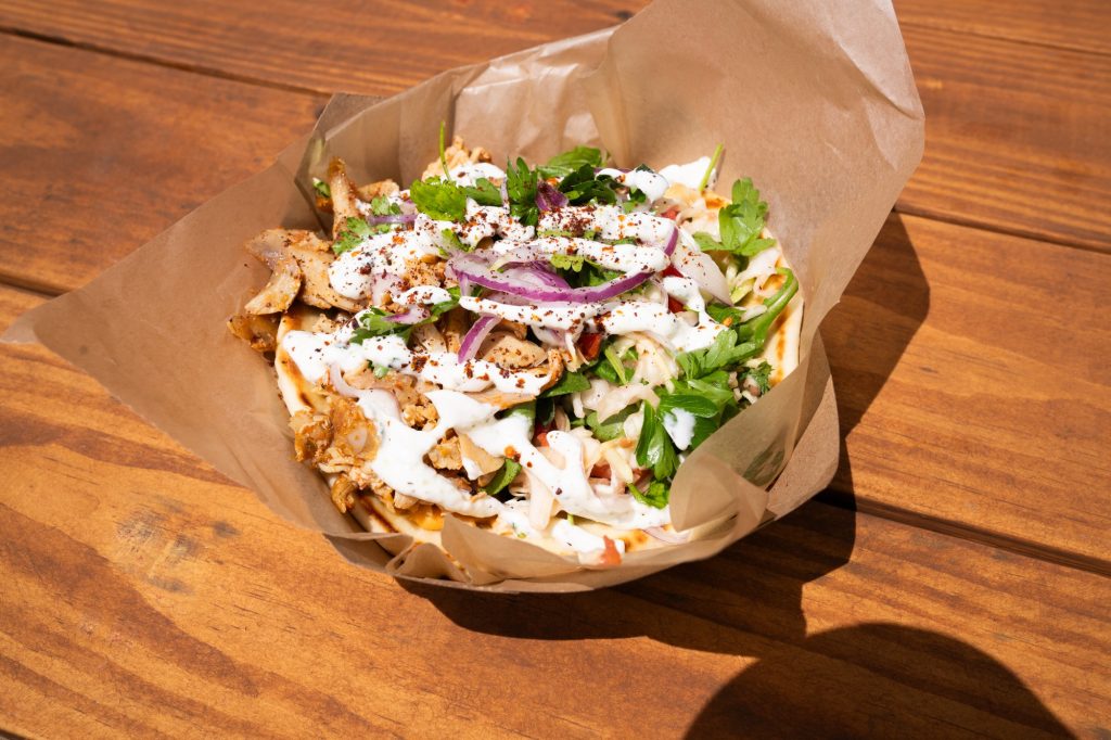 Tarla Mediterranean Grill's Chicken Gyro. Photographed by Cathryn Kuczynski/BruinLife.