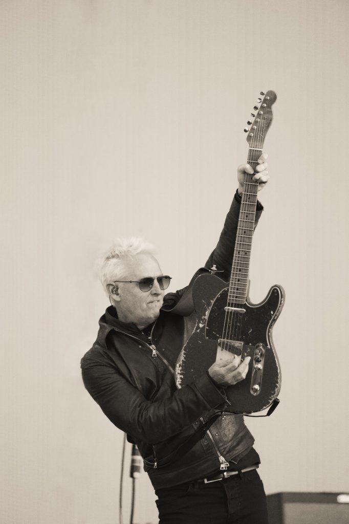 Pearl Jam's lead guitarist Michael McCready shows off his one of a kind legendary guitar skills as the band took the stage Saturday night. Photographed by Cathryn Kuczynski/BruinLife