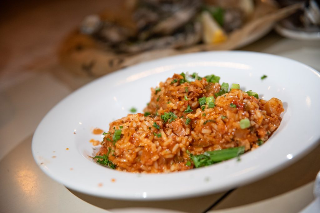 The jambalaya brings you a spice and a heat that make each spoonful memorable. Photographed by Finn Martin/BruinLife.