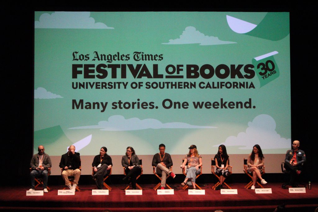 Actors, producers and musical composers discuss the importance of audiobooks .Photo by Gavin Meichelbock.