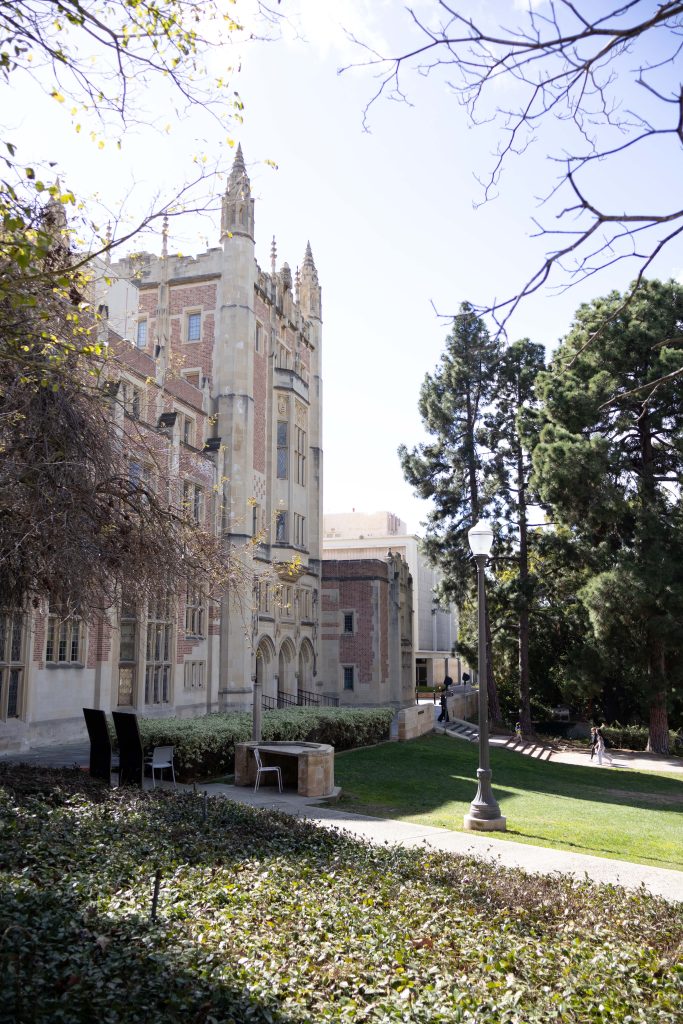 Kerckhoff Hall is quiet Sunday afternoon. Photographed by Julia Gu/BruinLife.