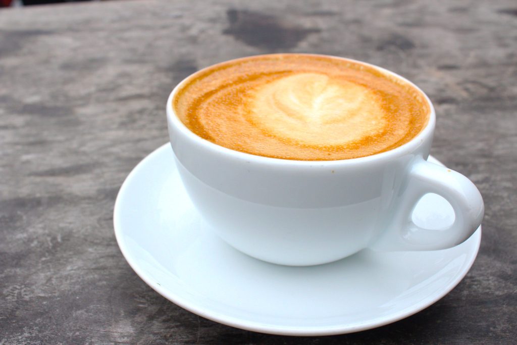 An almond milk latte is the most Californian way to start the day and for good reason, as this foamy beverage pairs excellently with any breakfast item.