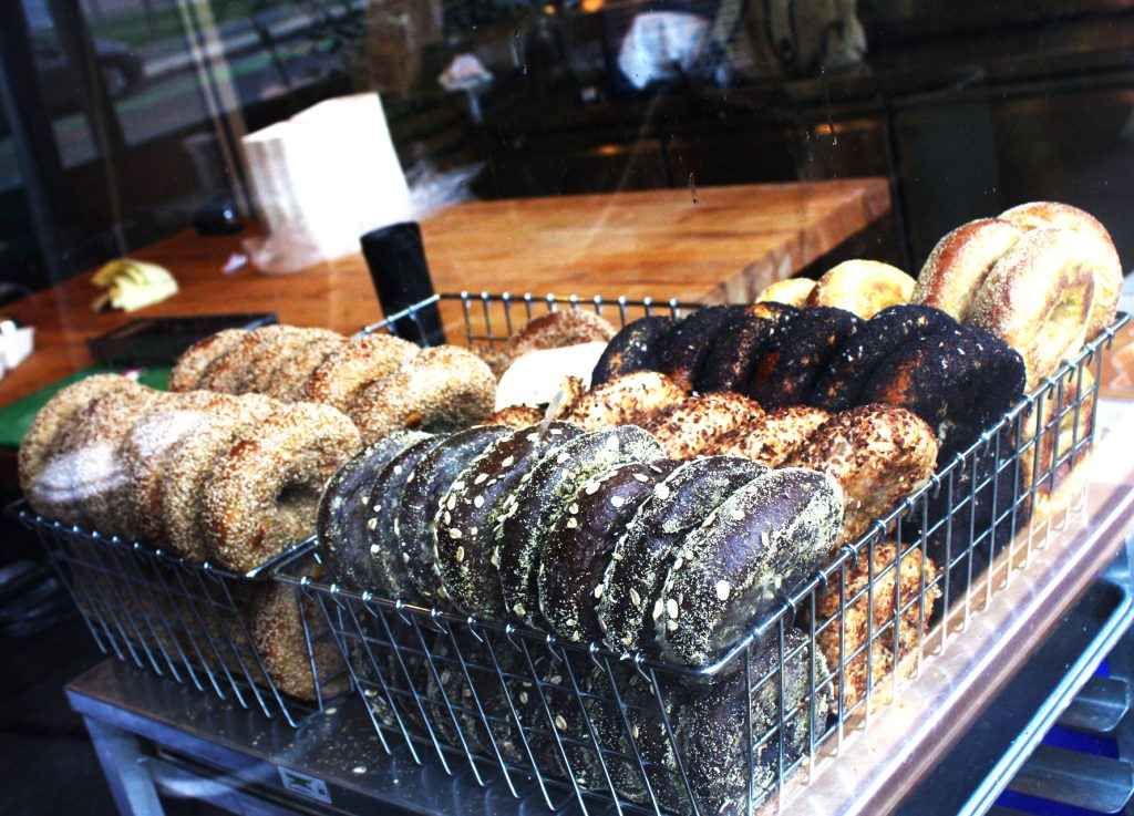 Everything, pumpernickel and freshly made onion bagels, oh my!