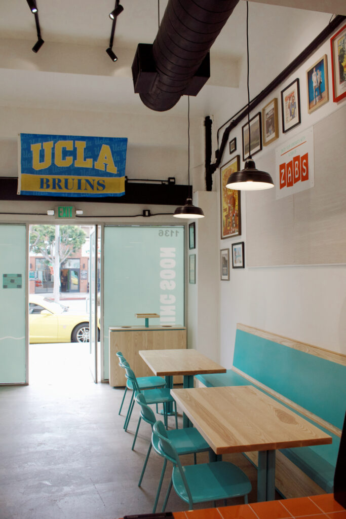 The interior of Bread Head's new location welcomes the UCLA community. Photographed by Rebecca Bridwell.