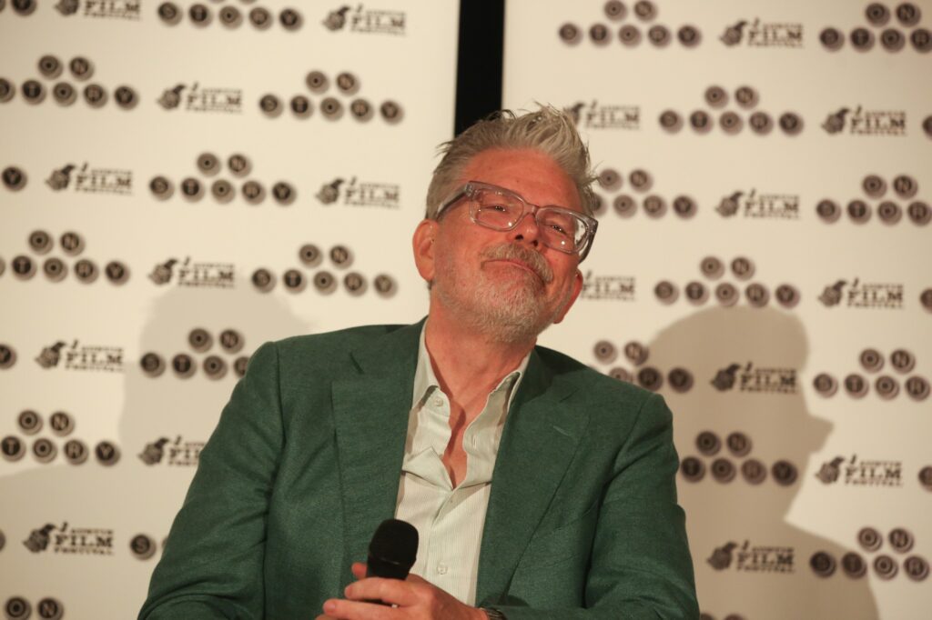 Christopher McQuarrie ponders a question from the audience. Photo courtesy of Austin Film Festival.