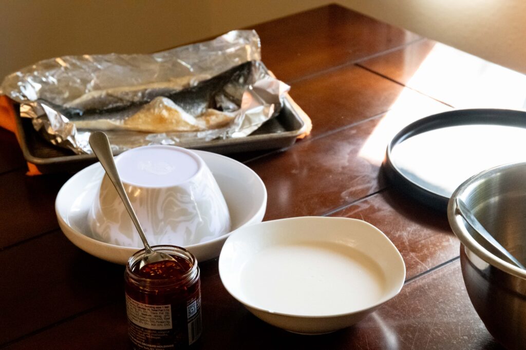 With all components broiled, steamed and pickled, only plating remains. Photographed by Julia Gu/BruinLife.
