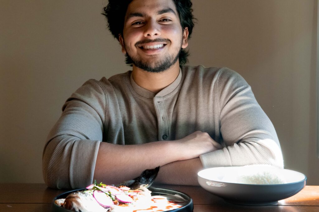 Now a UCLA alumnus, Khan follows his passion for creating meals, with a sandwich shop in the works. Photographed by Julia Gu/BruinLife.