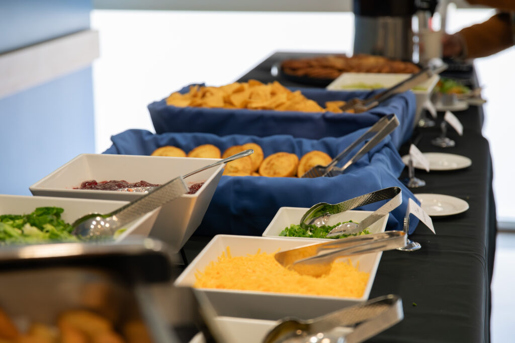 Food and drinks shown catered for the event. Attendees enjoyed food, music and performances as well as being educated on traditions and culture. Photographed by Siena Hunt/BruinLife