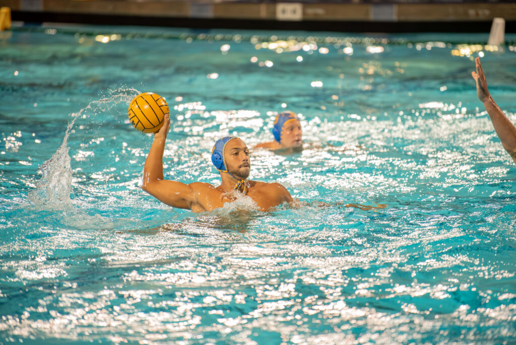 Frederico Jucá Carsalade, looks for a teammate to pass the ball to, hoping to get closer to the goal. The Bruins have the upper hand and look for their next point. Photographed by Janwayne Orme/BruinLife.