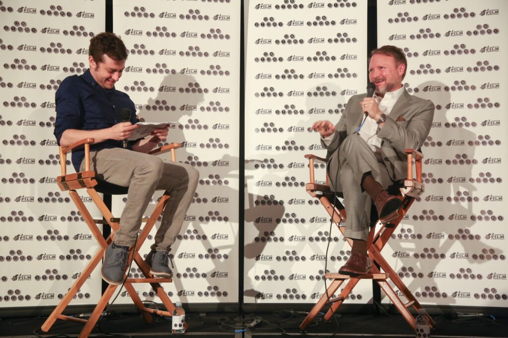 Rian Johnson shuts down spoilers for his latest film, "Wake Up Dead Man." Photo courtesy of Austin Film Festival.