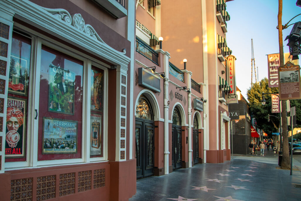 The entrance of Black Rabbit Rose Magic building on Hollywood Blvd. Photographed by Aaron Fu/BruinLife.