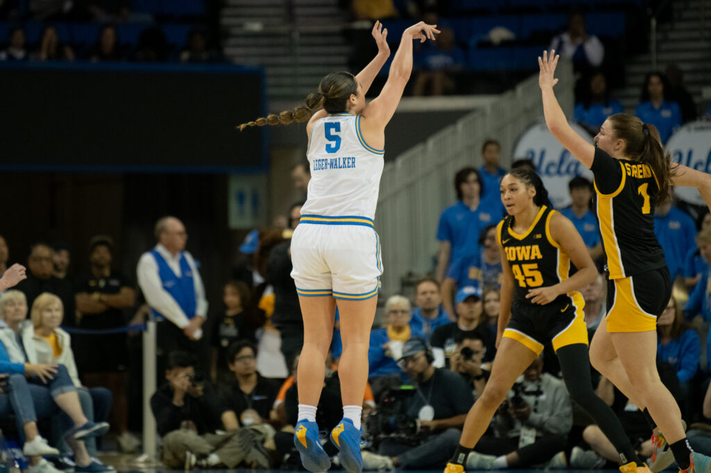 Regan Rhodes Another one: UCLA steamrolls Iowa 88–65 for 15th straight victory ...