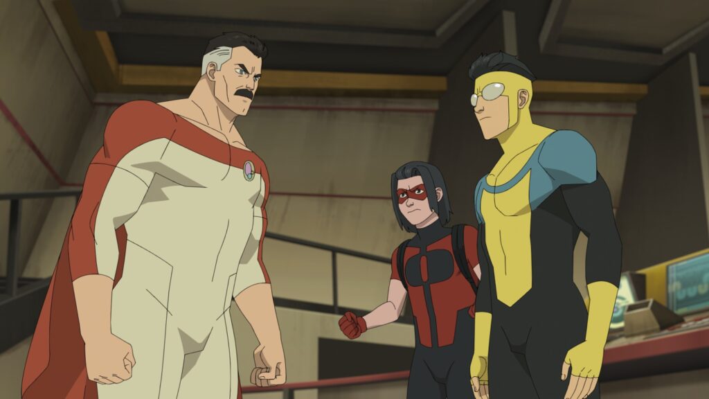 Invincible (2021) returns March 18 with its fourth season, where Mark Grayson will face his toughest battles yet. Image via Amazon Prime Video.