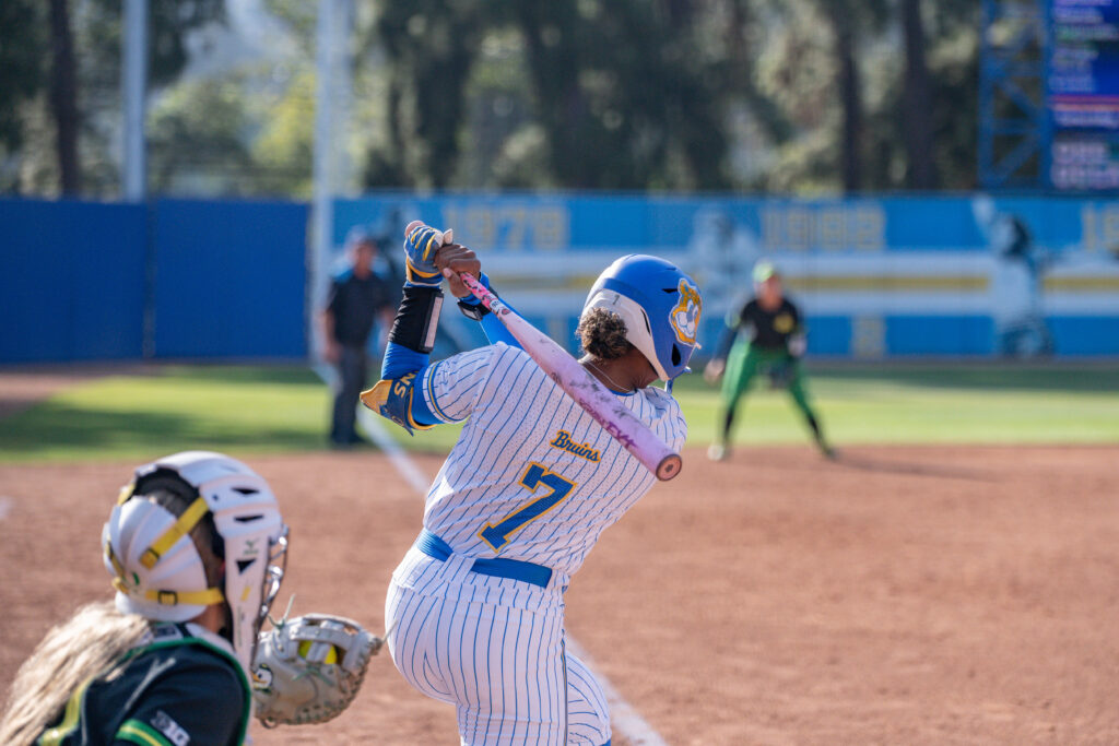 Regan Rhodes No. 5 UCLA softball falls to No. 11 Oregon in last regular-season ...